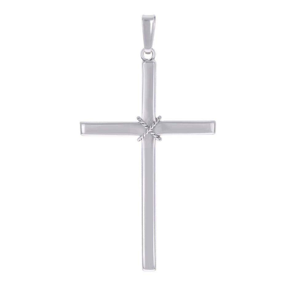 925 Sterling Silver Unisex Cross Religious Charm Pendant