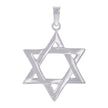 925 Sterling Silver Unisex Star Of David Symbol Religious Charm Pendant