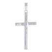 925 Sterling Silver Unisex Jesus Cross Religious Charm Pendant
