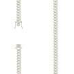 925 Sterling Silver Solid Miami Cuban Pyramid Chain Silver 200 7mm-18