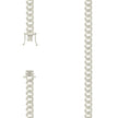 925 Sterling Silver Solid Miami Cuban Pyramid Chain Silver 250 8.4-20