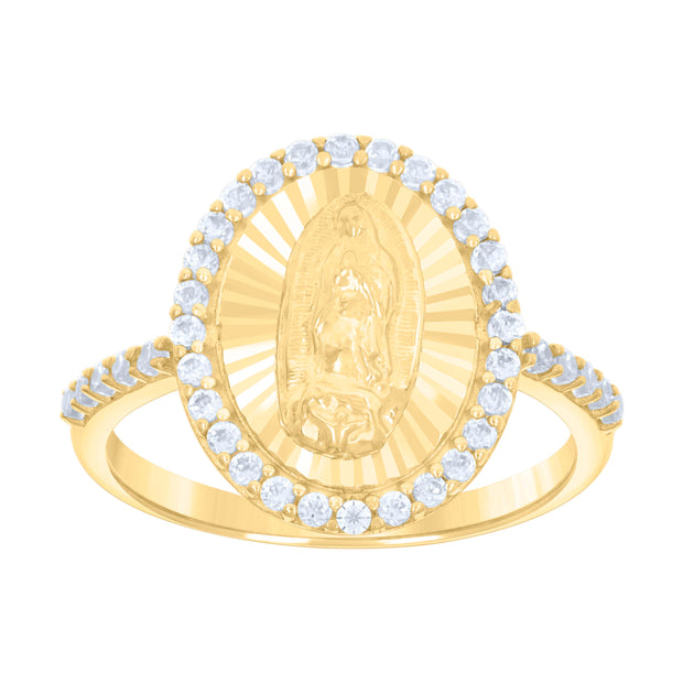 10Kt Gold Cz Ring