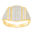 10kt Yellow Gold Mens Cubic-Zirconia Fashion Ring