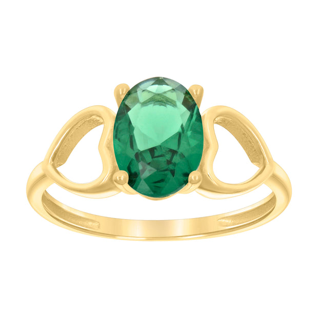 10Kt Gold Cz Baby Ring