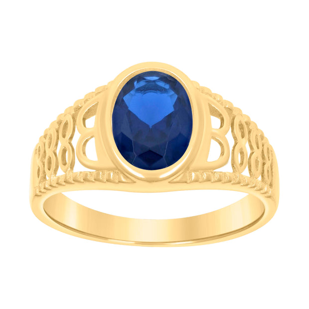 10Kt Gold Cz Baby Ring