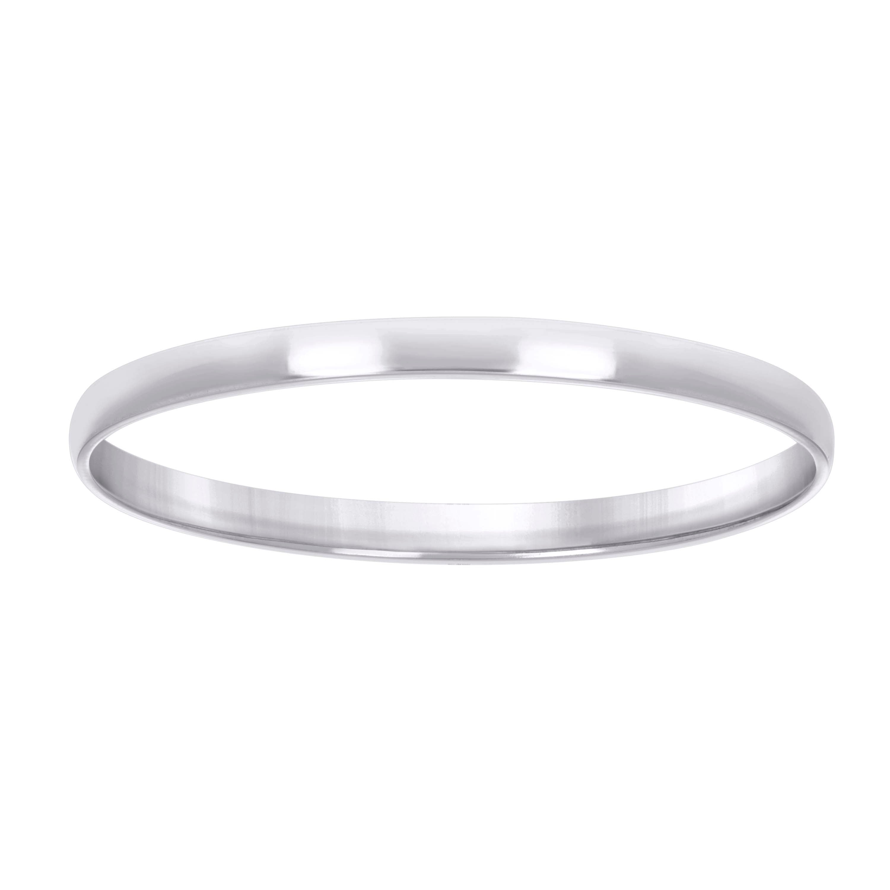 925 Sterling Silver Womens Comfort Fit Wedding Band 2mm Ring Size 6 - SLV-129692