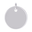 925 Sterling Silver Unisex Engravable Disc Round Fashion Charm Pendant