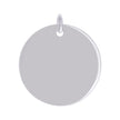 925 Sterling Silver Unisex Engravable Disc Round Fashion Charm Pendant