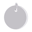 925 Sterling Silver Unisex Engravable Disc Round Fashion Charm Pendant