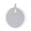 925 Sterling Silver Unisex Engravable Disc Round Fashion Charm Pendant