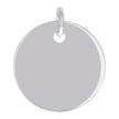 925 Sterling Silver Unisex Engravable Disc Round Fashion Charm Pendant