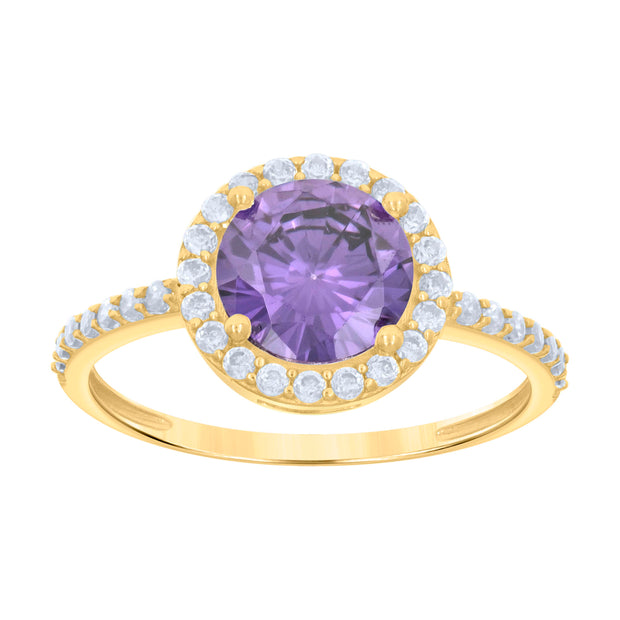 10Kt Gold Cz Ring