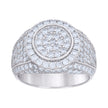 925 Sterling Silver Mens 2.67ct Moissanite Fashion Ring Size 10 - SLV-129861