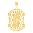 14Kt Yellow Gold Mens St. Jude Religious Charm Pendant