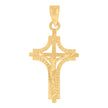 10kt Yellow Gold Womens Mens Unisex Jesus Crucifix Cross Religious Charm Pendant