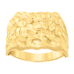 10kt Yellow Gold Mens Nugget Fashion Ring