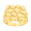 10kt Yellow Gold Mens Nugget Fashion Ring