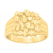 10kt Yellow Gold Womens Nugget Fashion Ring