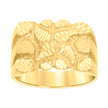 10kt Yellow Gold Mens Nugget Fashion Ring