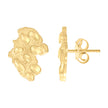 10kt Yellow Gold Womens Fashion Stud Earrings