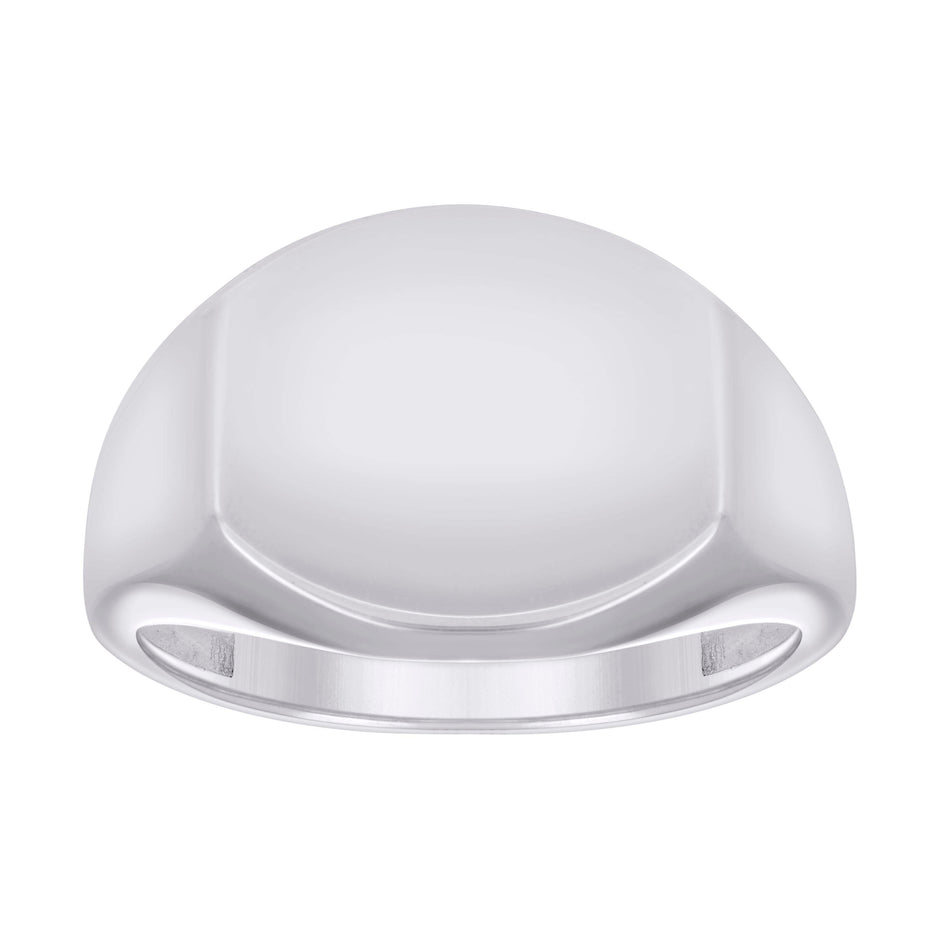 925 Sterling Silver Unisex Signet Ring Size 7