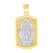 10kt Two-tone Gold Womens Guadalupe Religious Charm Pendant