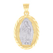10kt Two-tone Gold Womens Guadalupe Religious Charm Pendant