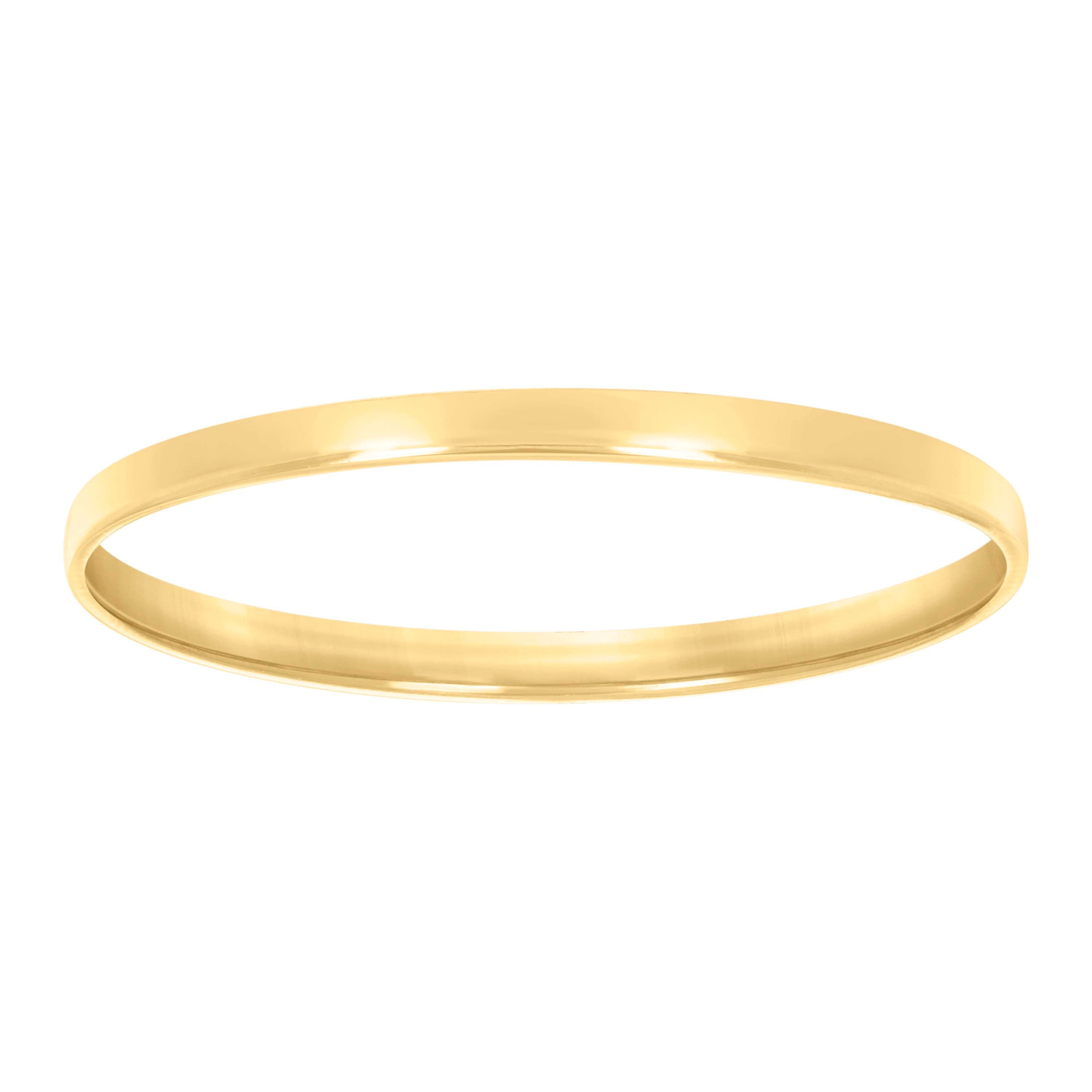 925 Sterling Silver Yellow-tone Womens Comfort Fit Wedding Band 2mm Ring Size 11 - SLV-130207