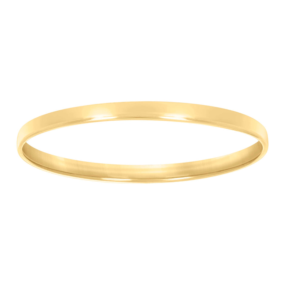 925 Sterling Silver Yellow-tone Womens Comfort Fit Wedding Band 2mm Ring Size 13 - SLV-130209