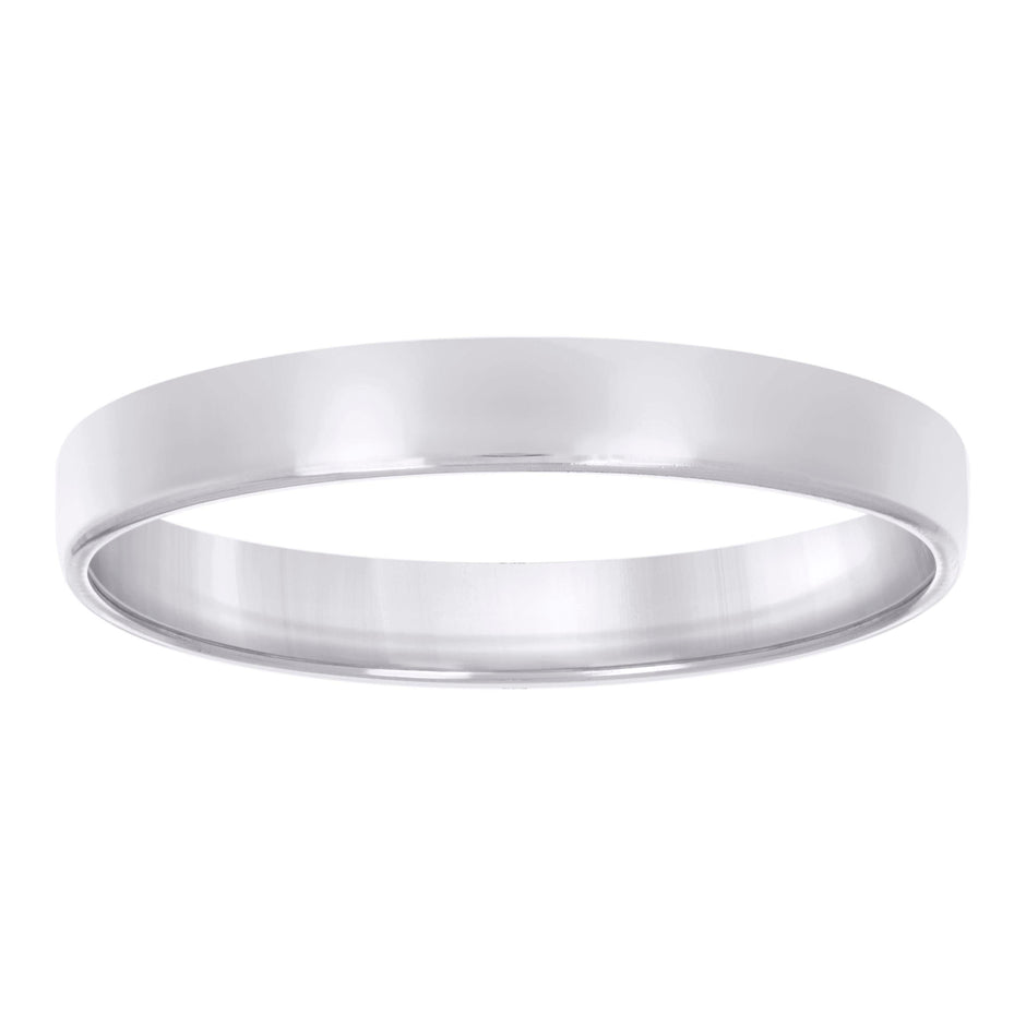 925 Sterling Silver Unisex 4mm Comfort Fit Flat Wedding Band Ring Size 5