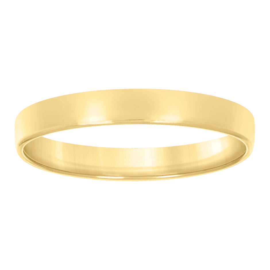 925 Sterling Silver Yellow-Tone Unisex 4mm Comfort Fit Flat Wedding Band Ring Size 13 - SLV-130249