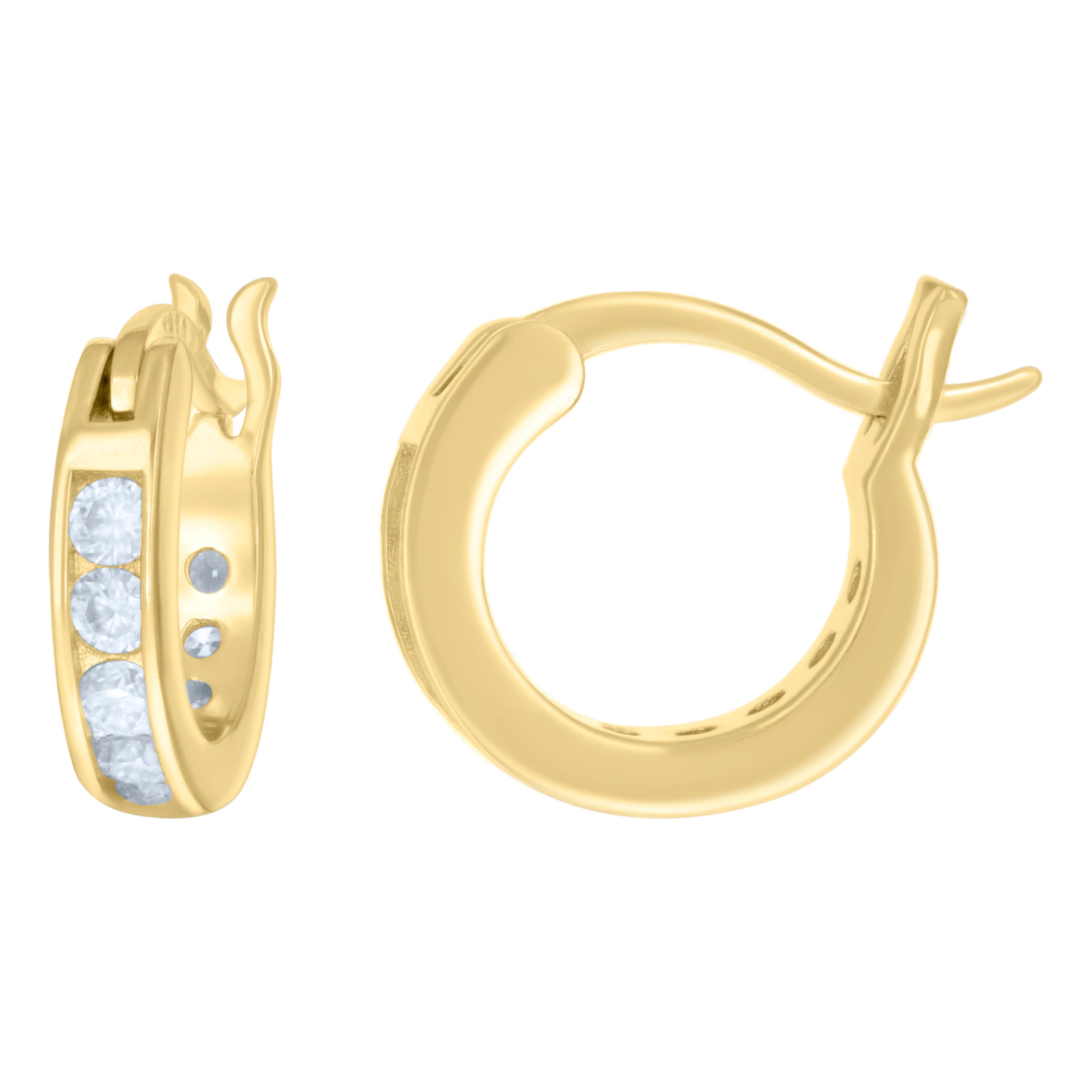 925 Sterling Silver Womens 12mm Moissanite Stone 0.72Ct Hoop Earrings