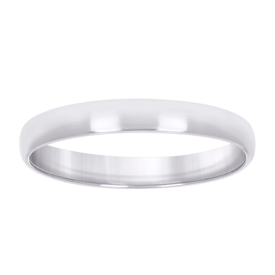 925 Sterling Silver Unisex 4mm Comfort Fit Domed Wedding Band Ring Size 13 - SLV-130626