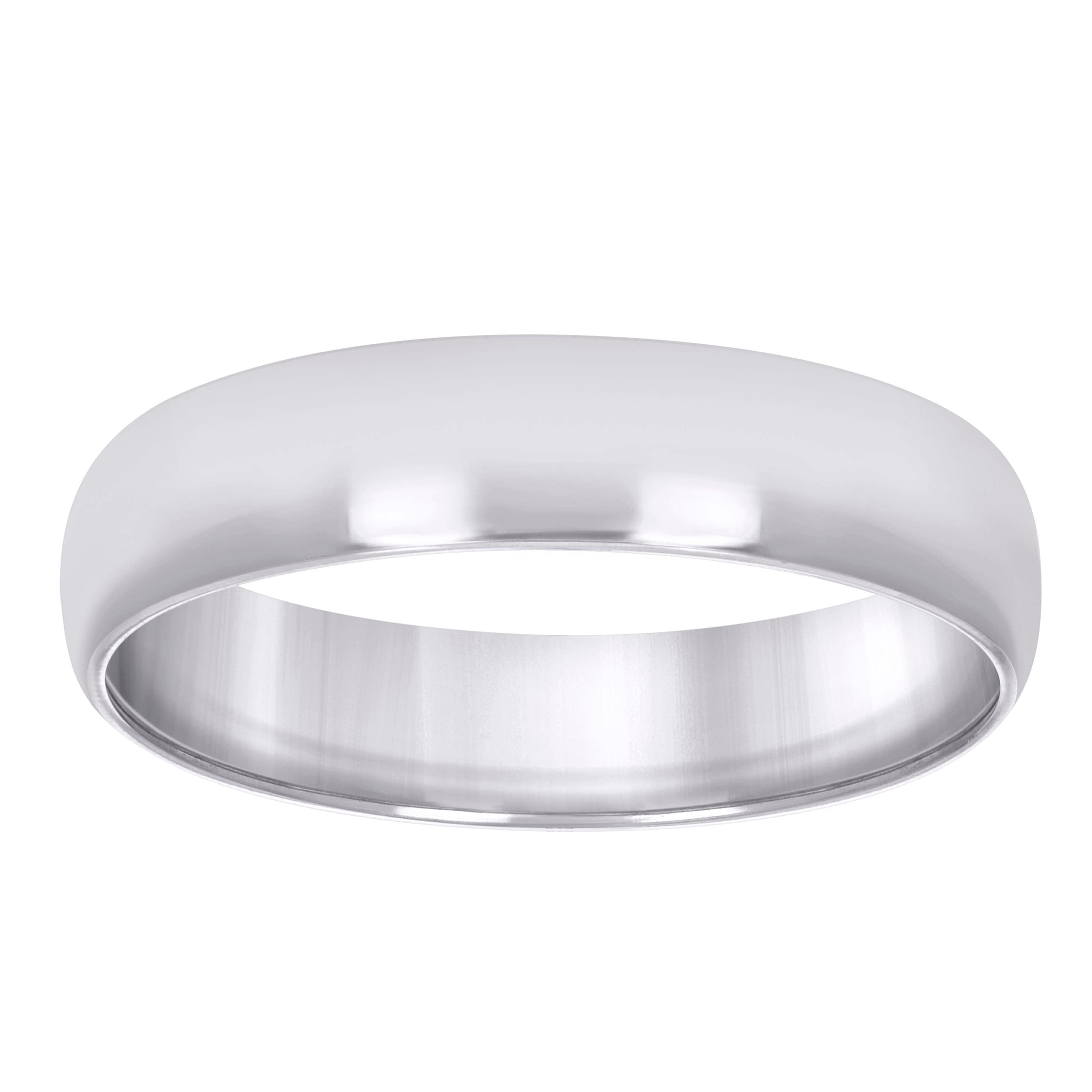 925 Sterling Silver Unisex 6mm Comfort Fit Domed Wedding Band Ring Size 6