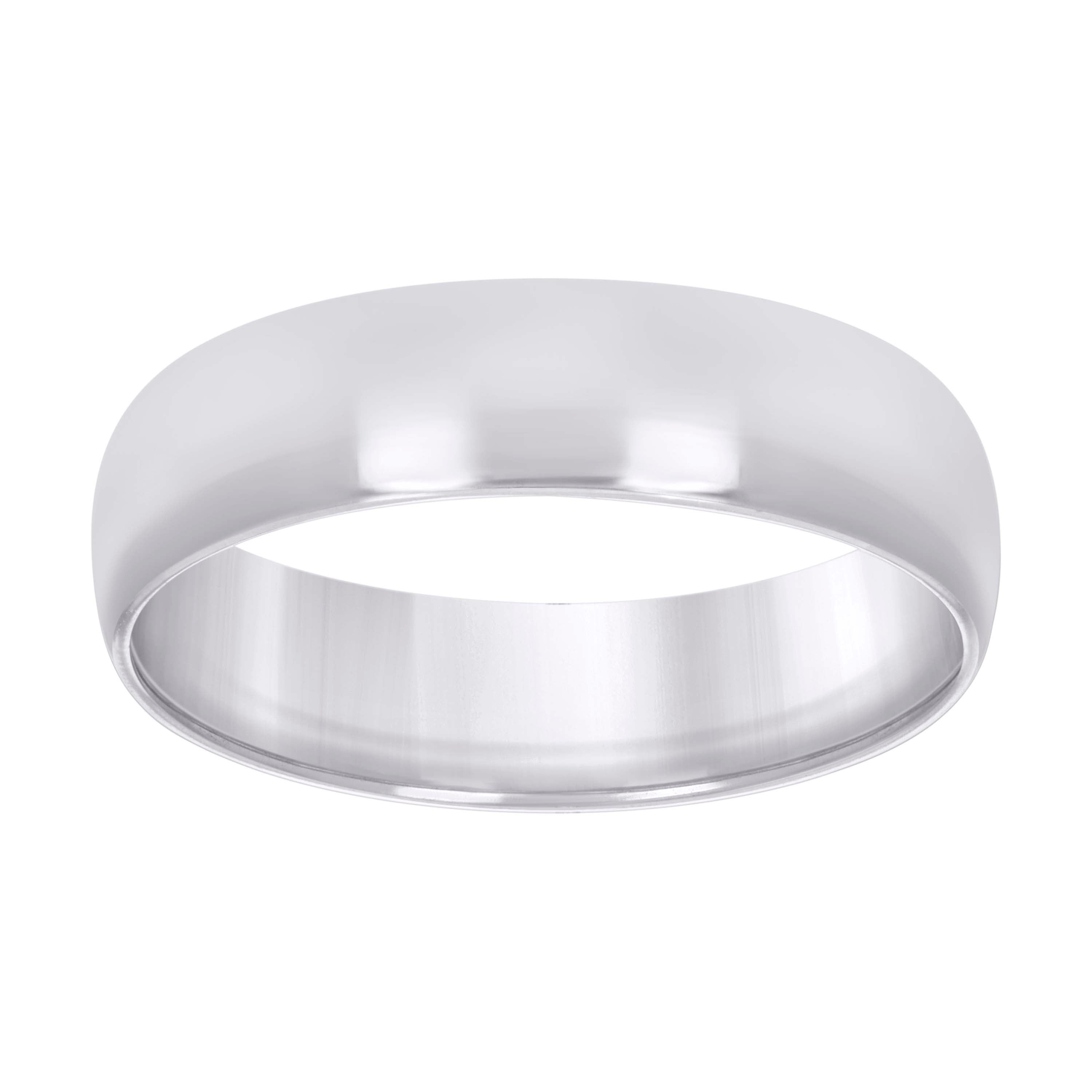 925 Sterling Silver Unisex 7mm Comfort Fit Domed Wedding Band Ring Size 14 - SLV-130656
