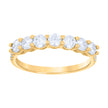 10kt Yellow Gold Womens Cubic-Zirconia Eternity Band Ring