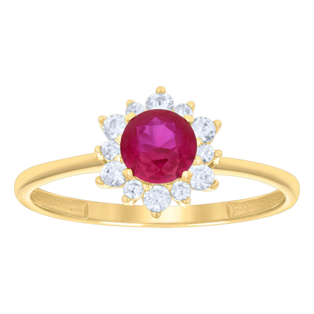 10Kt Gold Cz Ring