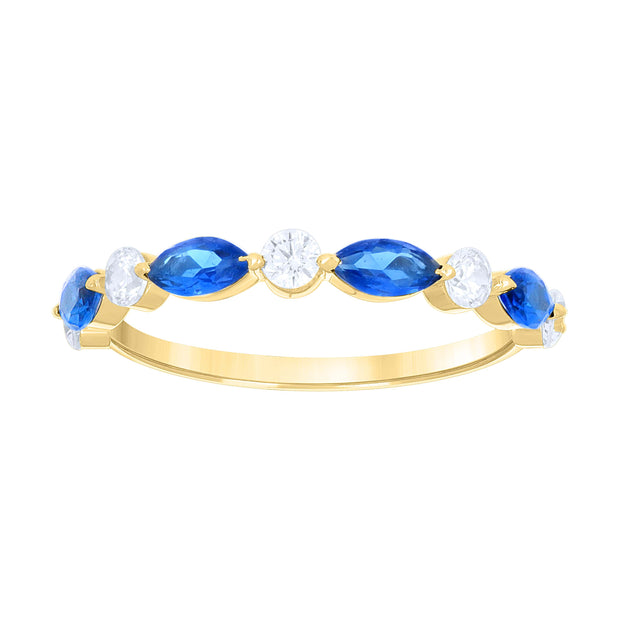 14K Gold Cz Ring