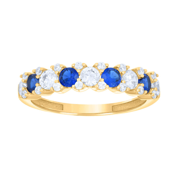 14K Gold Cz Ring