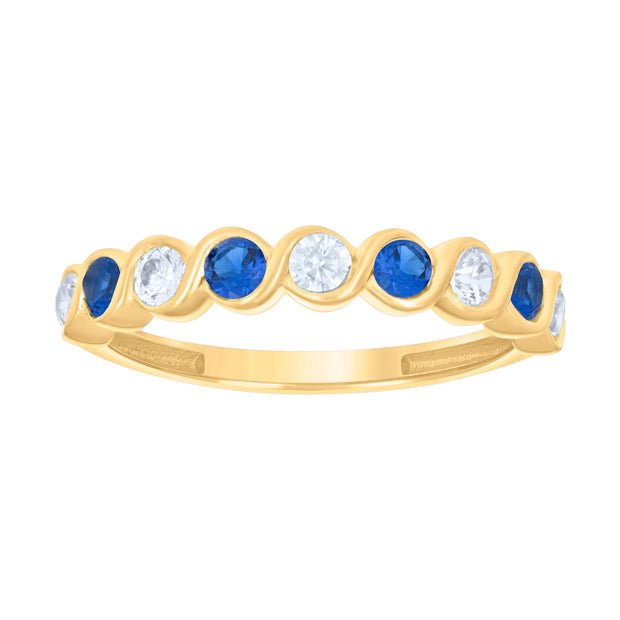 14K Gold Cz Ring