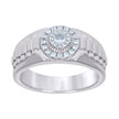 925 Sterling Silver Mens Cubic-Zirconia Fashion Ring Size 10 - SLV-131332