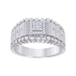 925 Sterling Silver Mens Cubic-Zirconia Fashion Ring Size 11 - SLV-131369