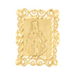 10kt Yellow Gold Womens Diamond-Cut Baby Jesus Virgin Mary Religious Ring 