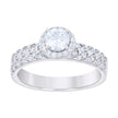 925 Sterling Silver Womens 0.75ct Moissanite Fashion Ring 8 - SLV-132016