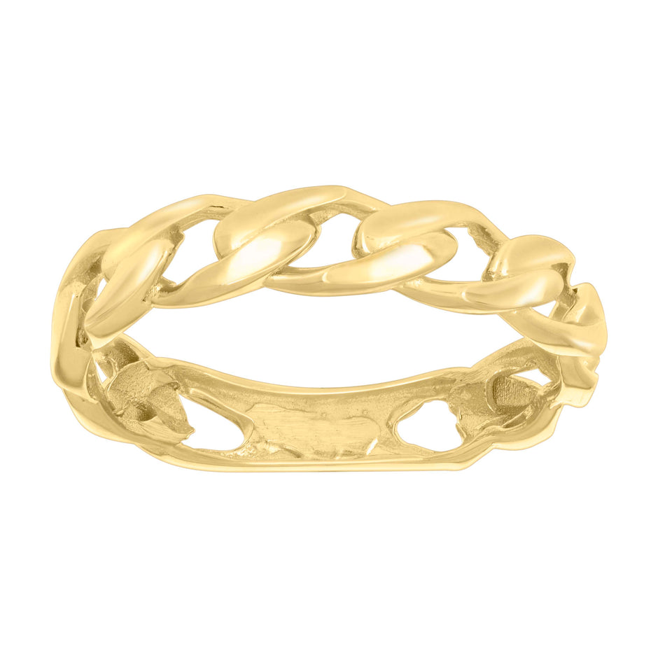 14kt Yellow Gold Mens Fashion Ring 