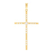 925 Sterling Silver Yellow-tone Womens Cross Religious Pendant