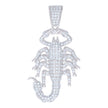 925 Sterling Silver Mens 1.85ct Moissanite Scorpio Zodiac Sign/Wildlife Charm Pendant