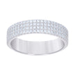 925 Sterling Silver Mens 1.57ct Moissanite Fashion Wedding Band Ring Size 9 - SLV-132205