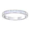 925 Sterling Silver Womens Baguette 0.80ct Moissanite Wedding Band Ring Size 7 - SLV-132216