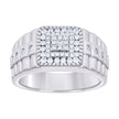 925 Sterling Silver Mens Cubic-Zirconia Fashion Ring Size 11 - SLV-132263